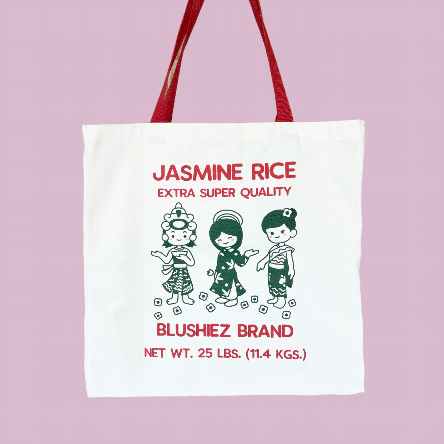 Large tote bag (filled).
