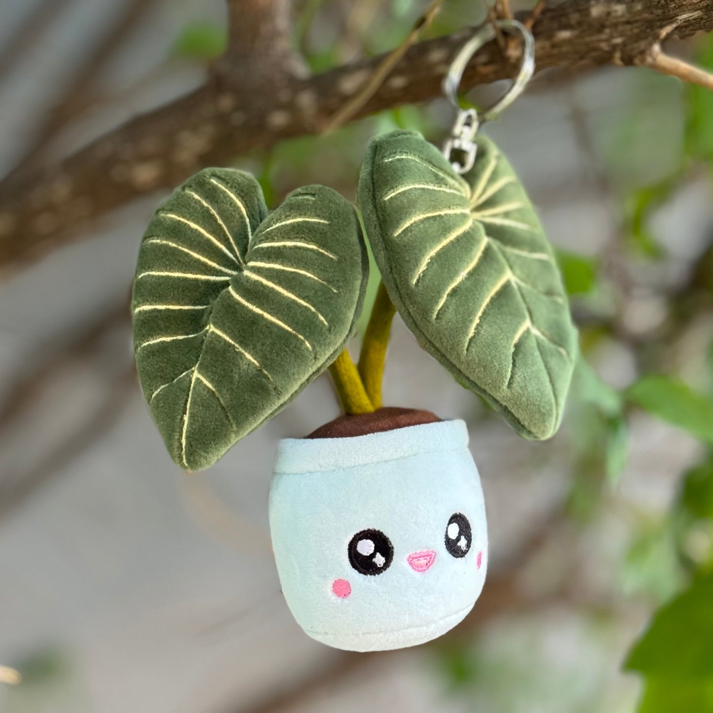 Plush Keychain: Philodendron Gloriosum