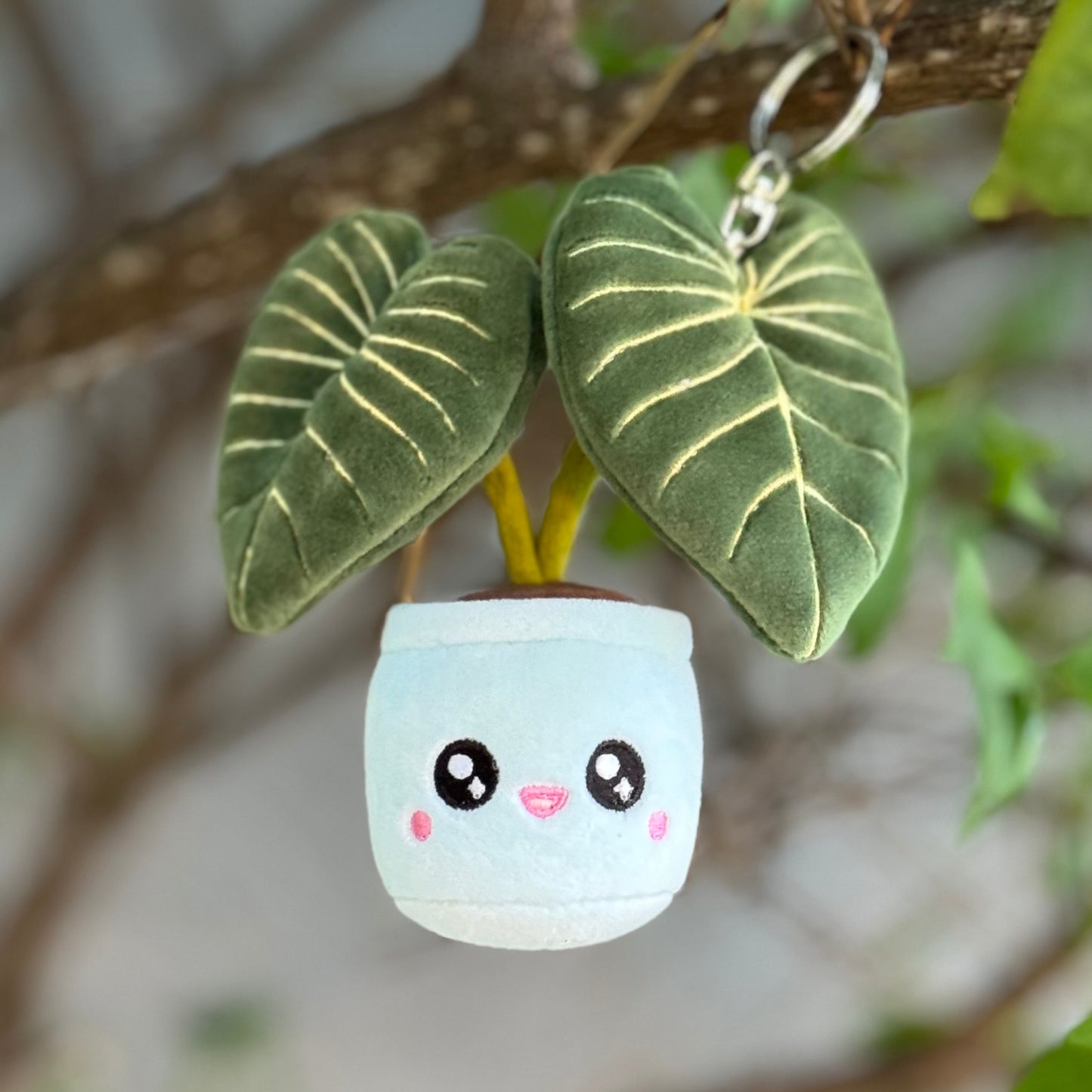 Plush Keychain: Philodendron Gloriosum