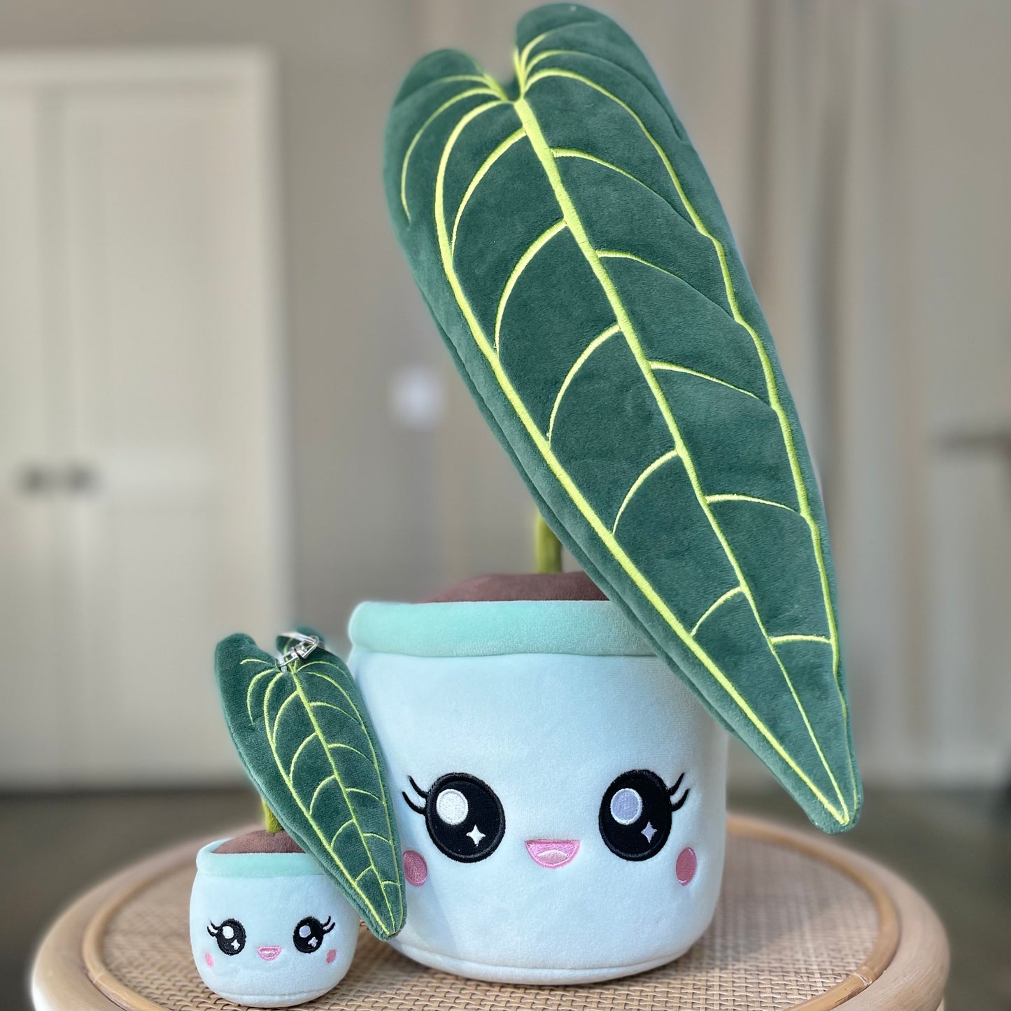 Queen Anthurium Plush + Keychain Bundle