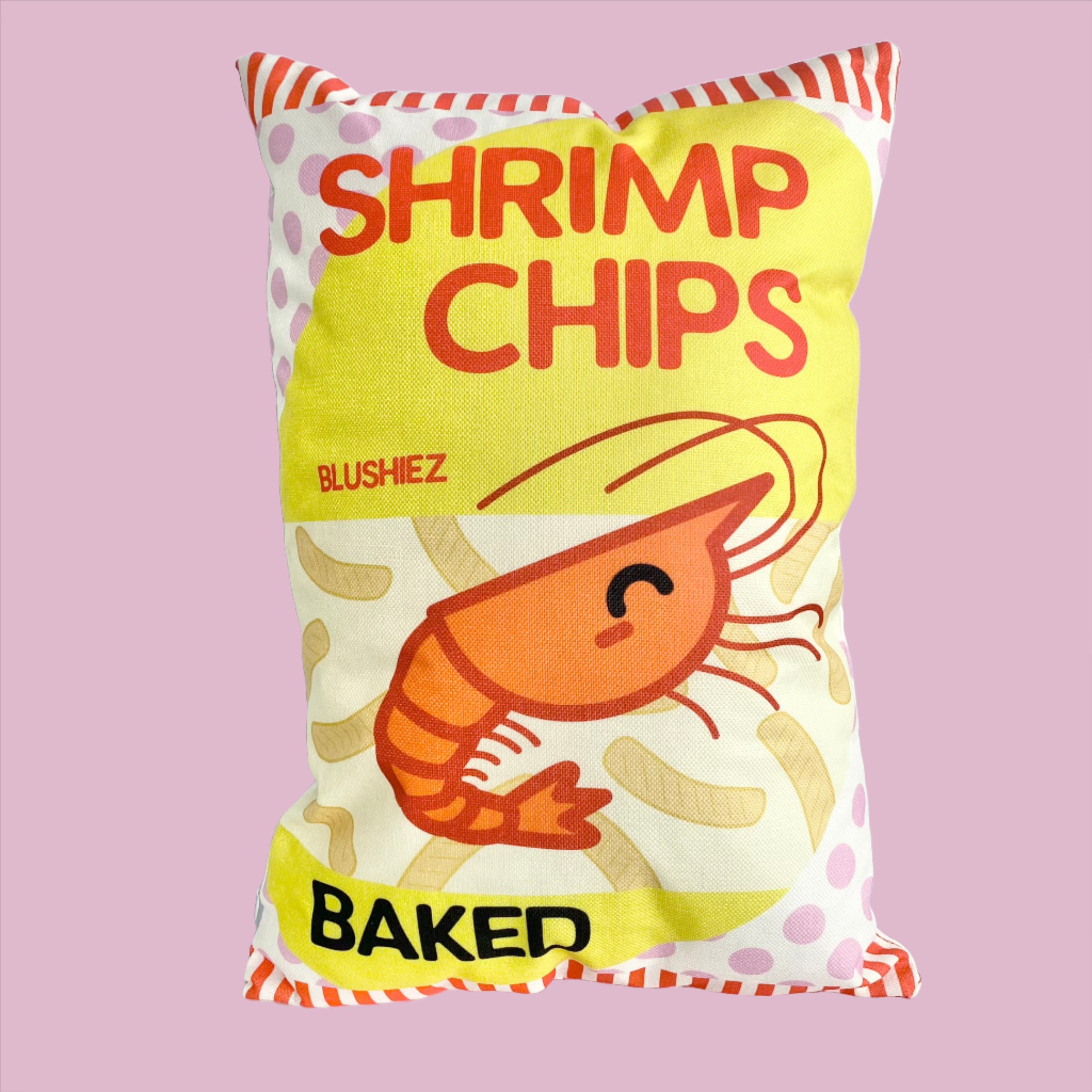 Shrimp Chips Decorative Throw Pillow Blushiez