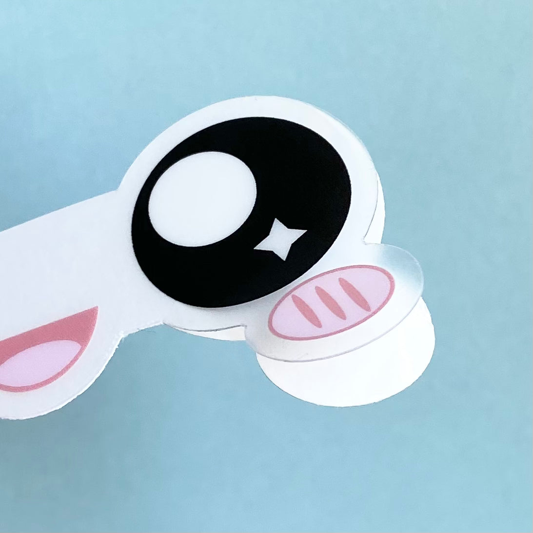 Clear Kawaii Face Stickers