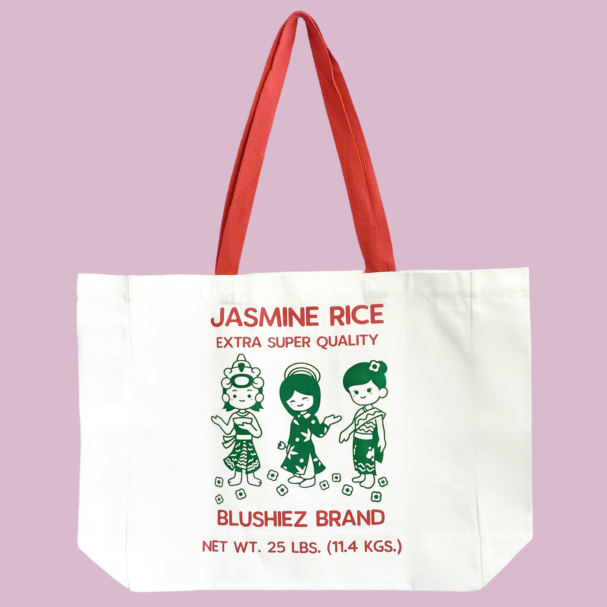 Blushiez Large Jasmine Rice Tote Bag