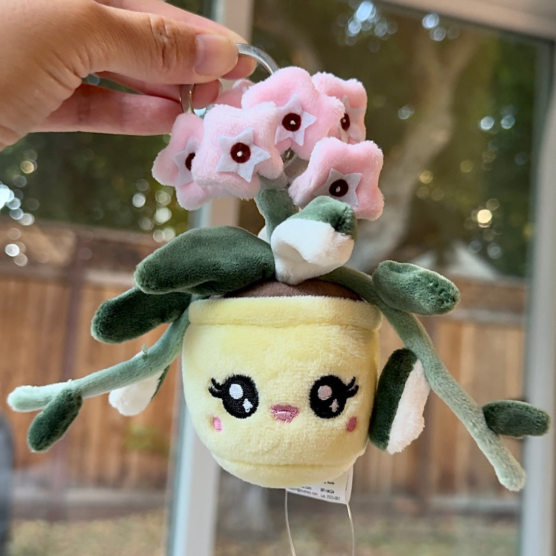 Plush Keychain: Hoya Carnosa Krimson Queen