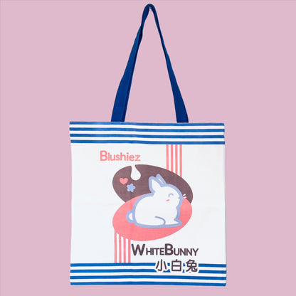 White Bunny Tote Bag
