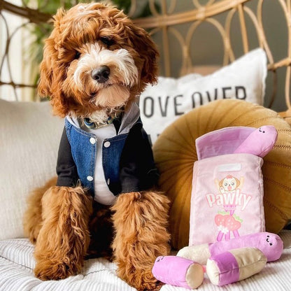 Strawberry Pawky Interactive/Nosework 4 Piece Dog Toy