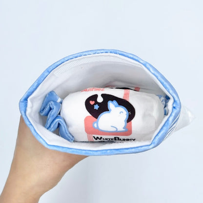 White Bunny Candy Interactive/Nosework 3 Piece Dog Toy