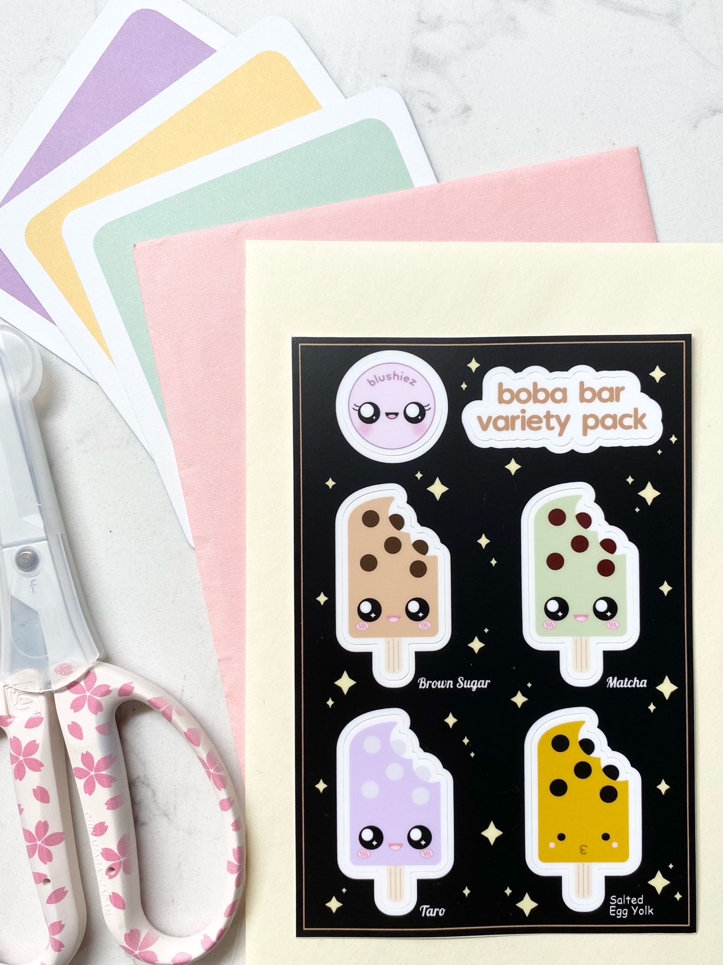 B2. Boba and Bears Sticker Sheet – PepperCut
